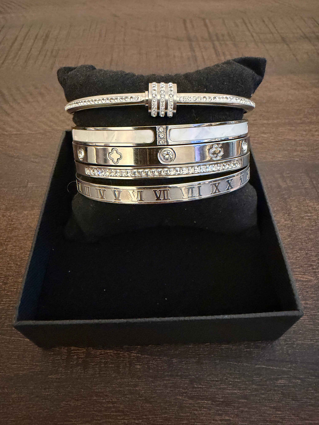 Luxe Stainless Steel Stacking Bracelets