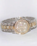 Rhinestone Round Watch