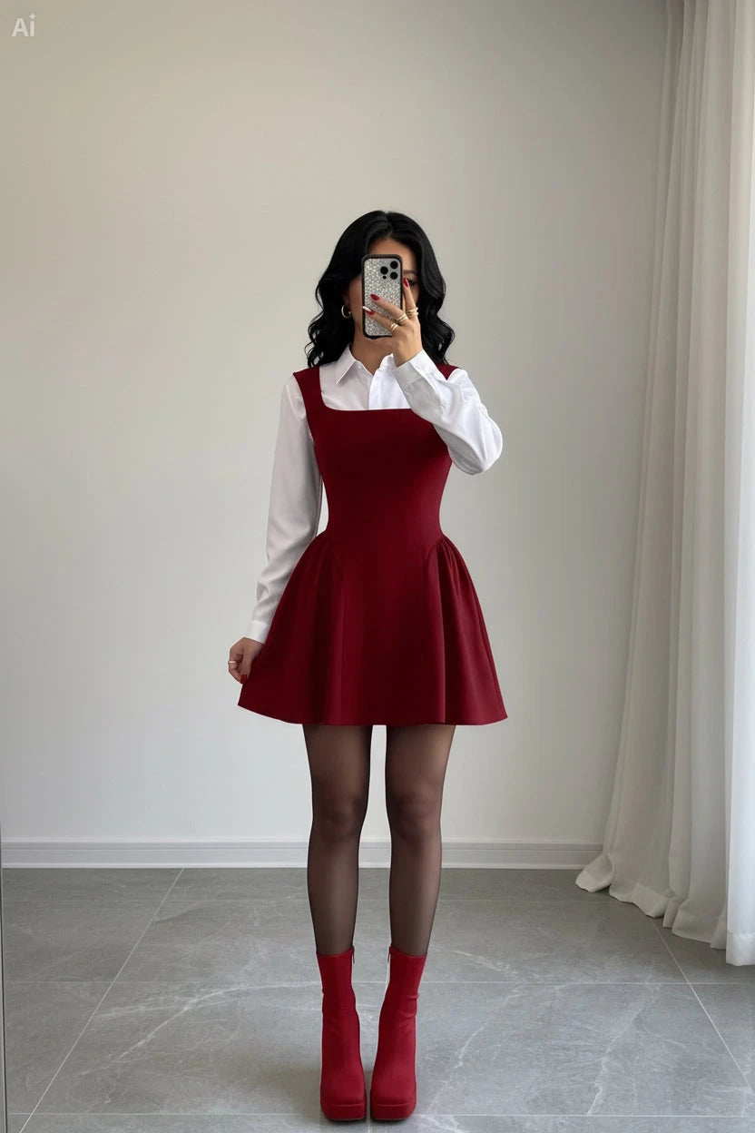 Sleeveless Ruched Dress