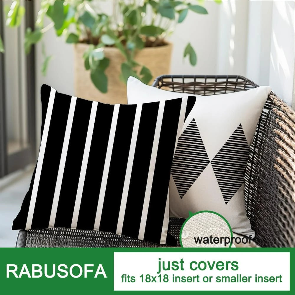 Boho Waterproof Throw Pillow Covers
