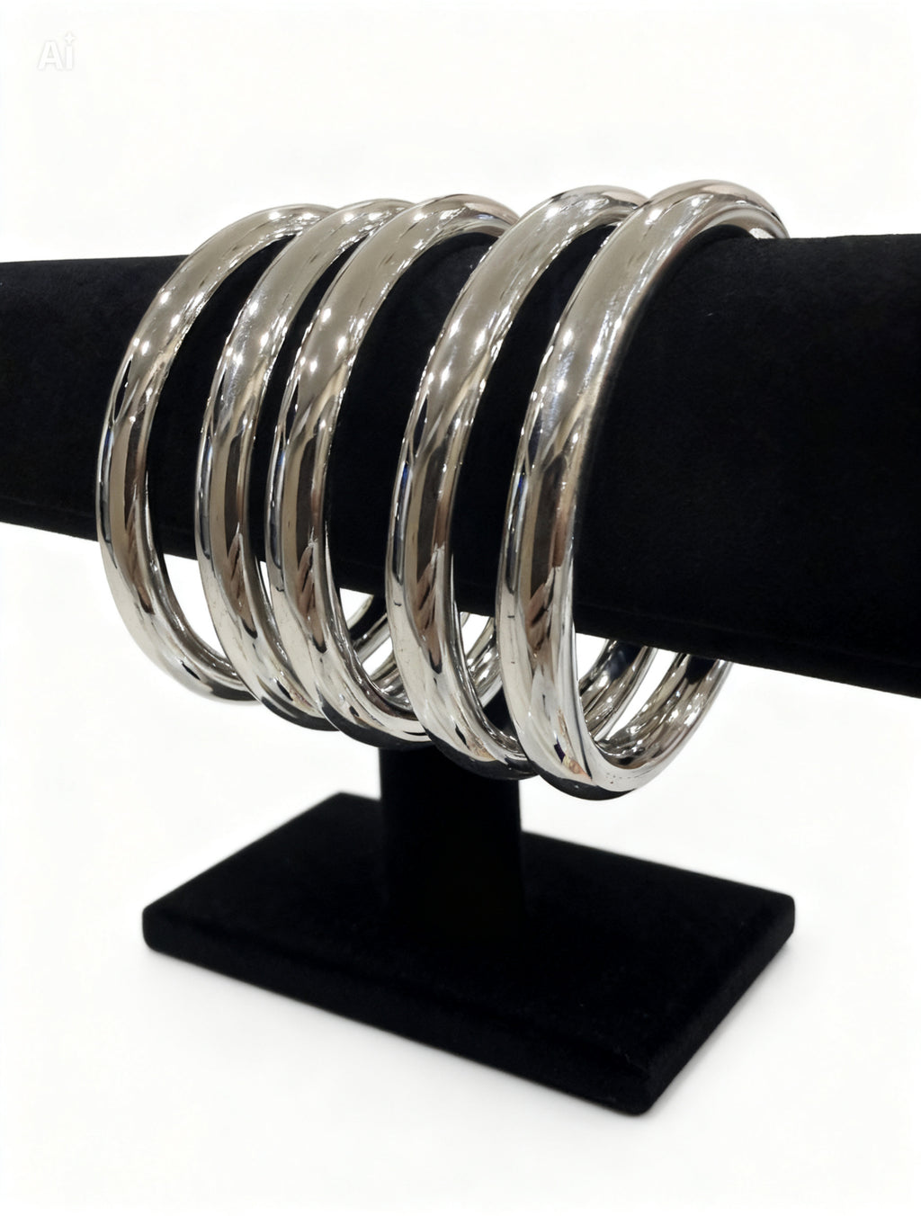 Smooth Round Bangle Stack Set