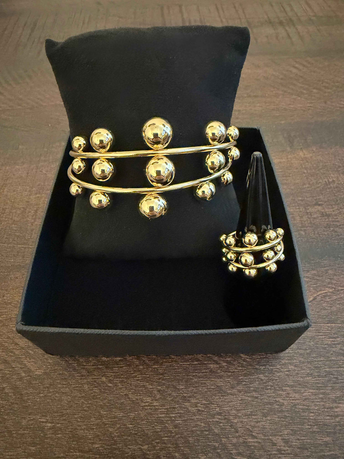 Luxe Ball Bracelet & Ring Set