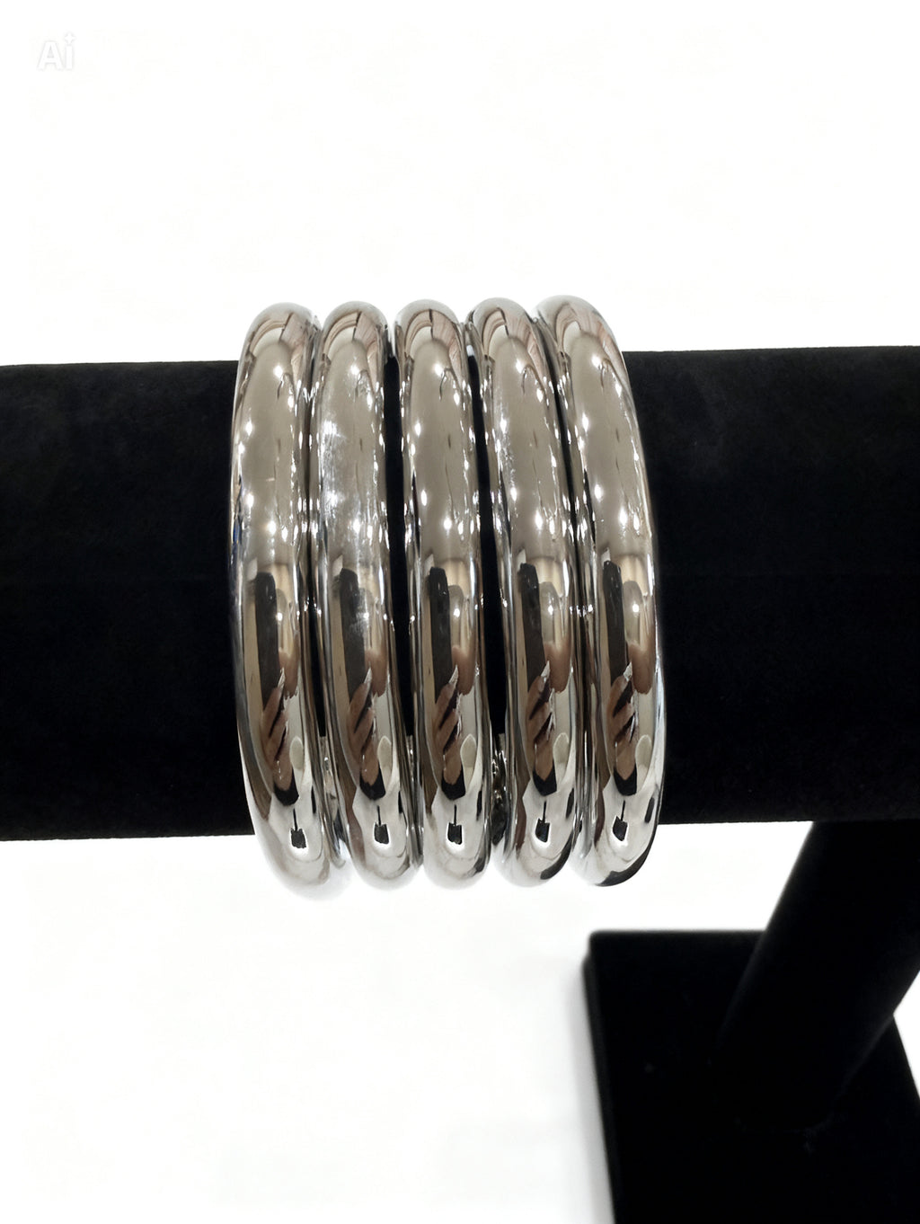Smooth Round Bangle Stack Set