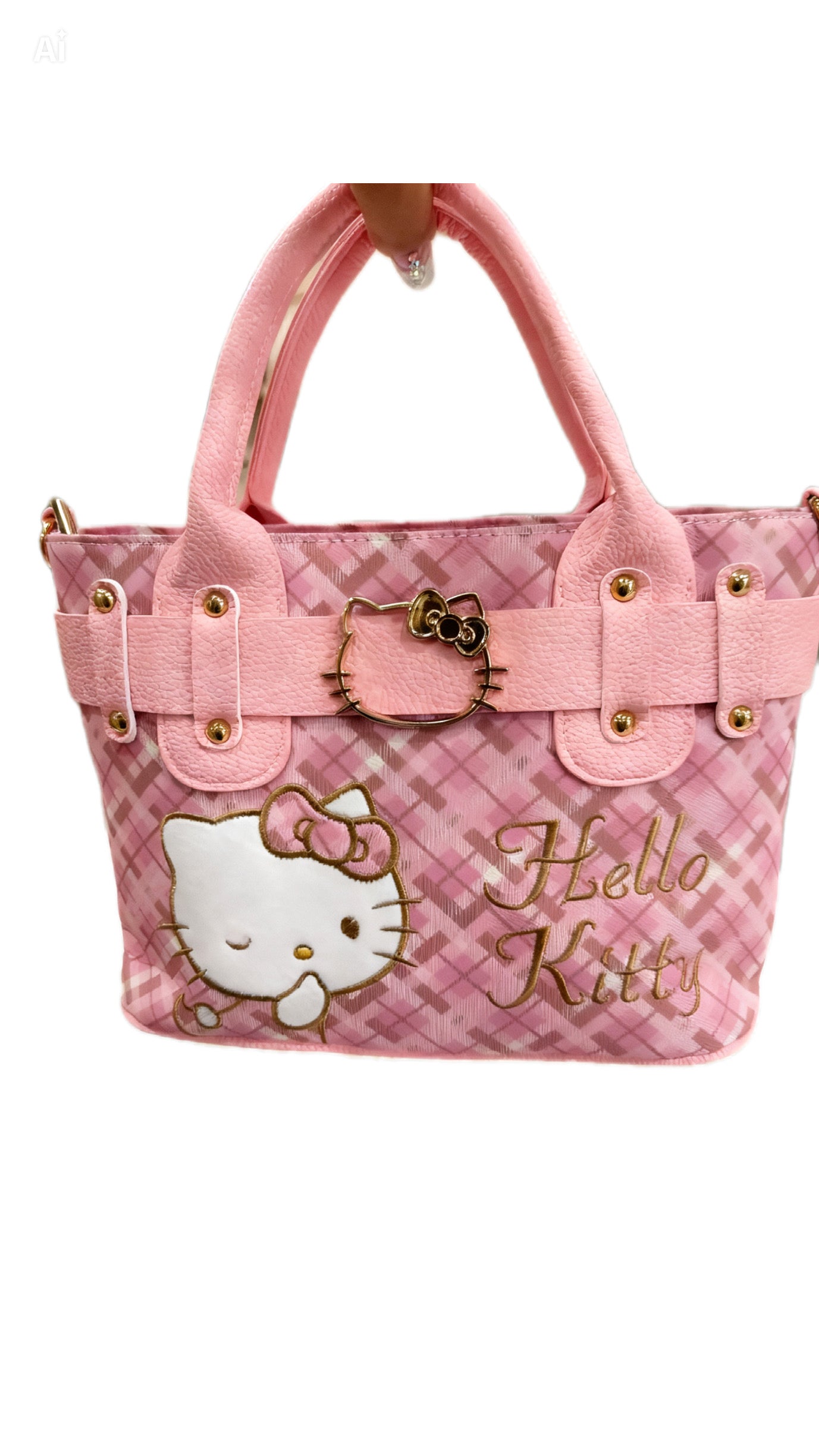 Hello Kitty Plaid Handbag