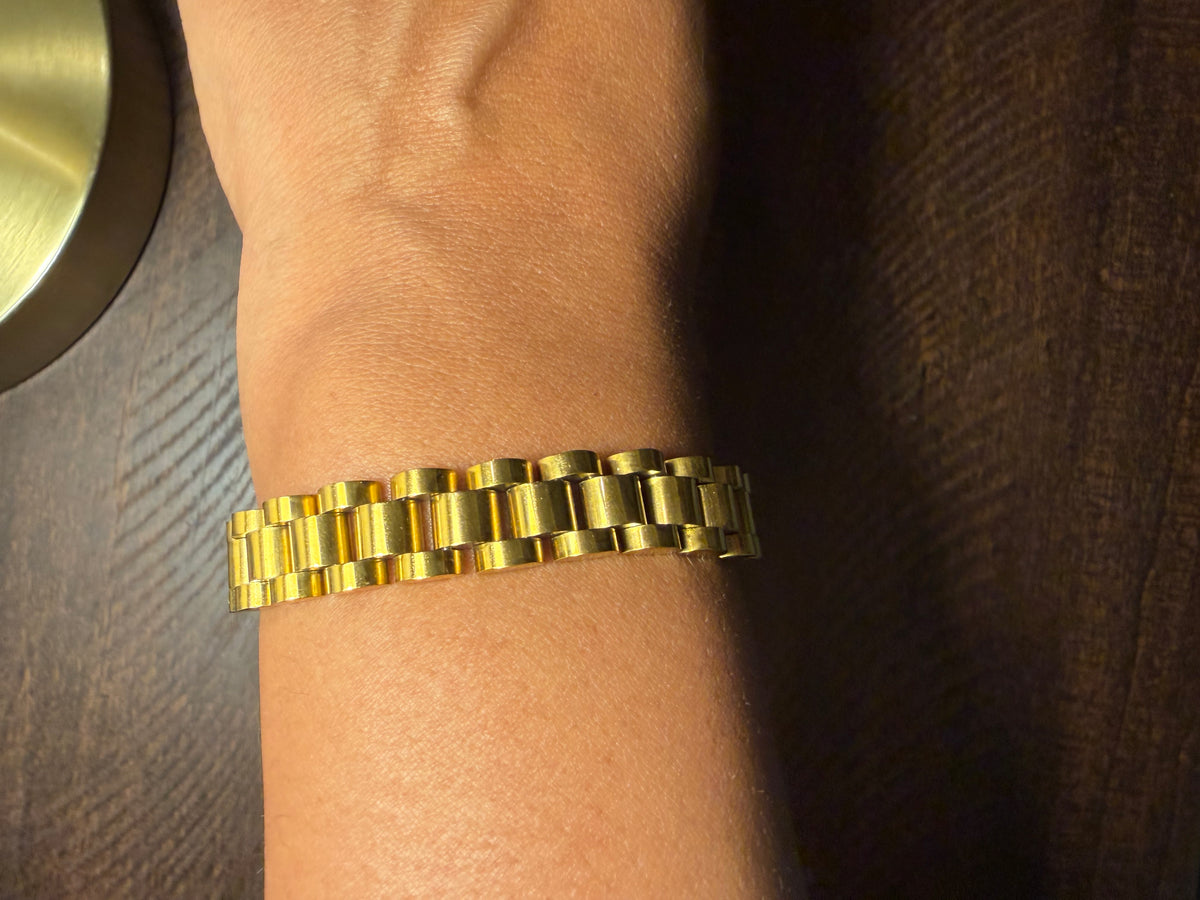Unisex Rollie Bracelet 18K Gold Plated