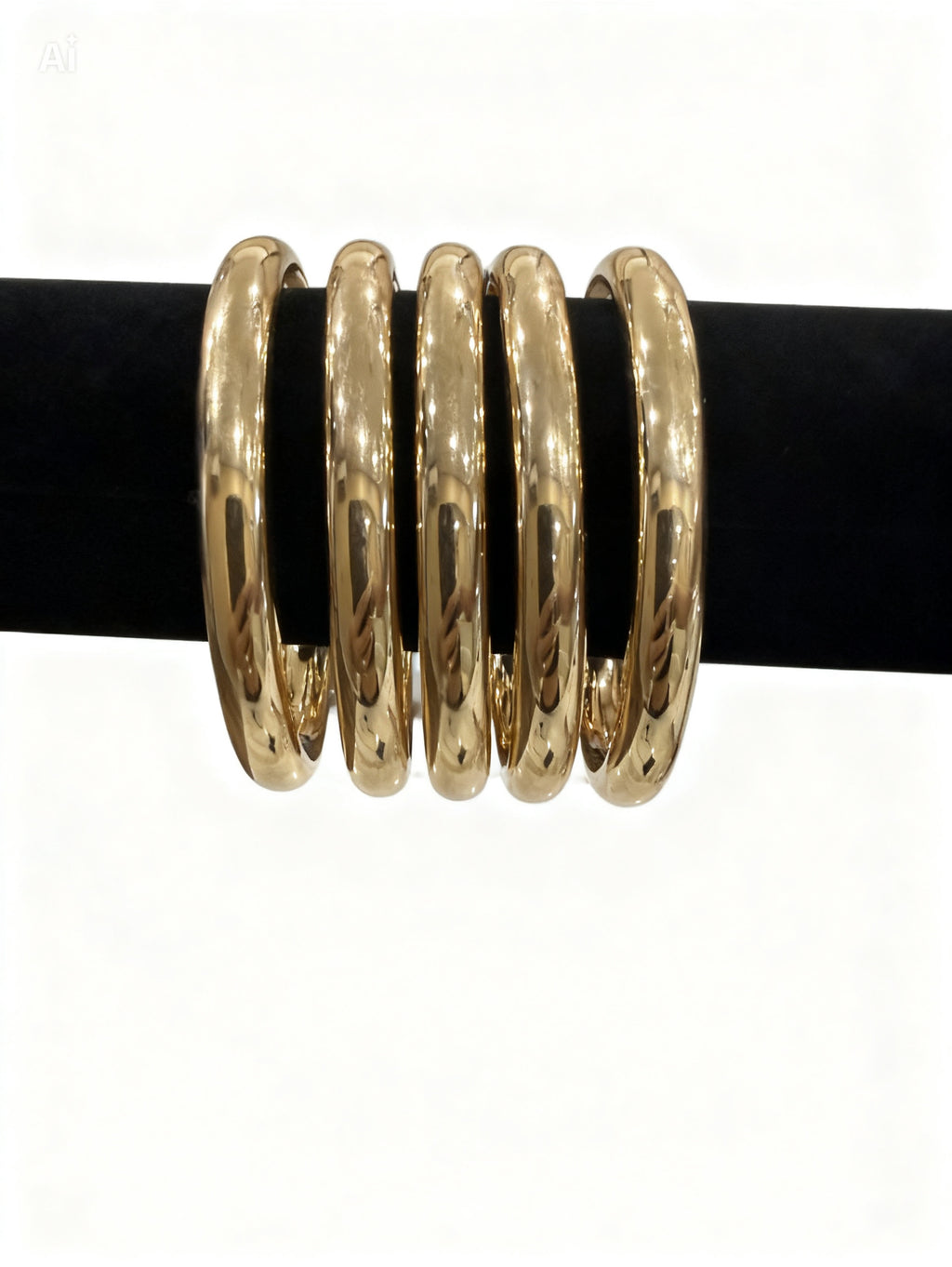 Smooth Round Bangle Stack Set