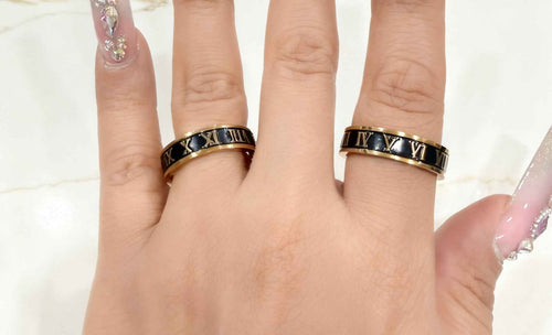Black Roman Ring for Women