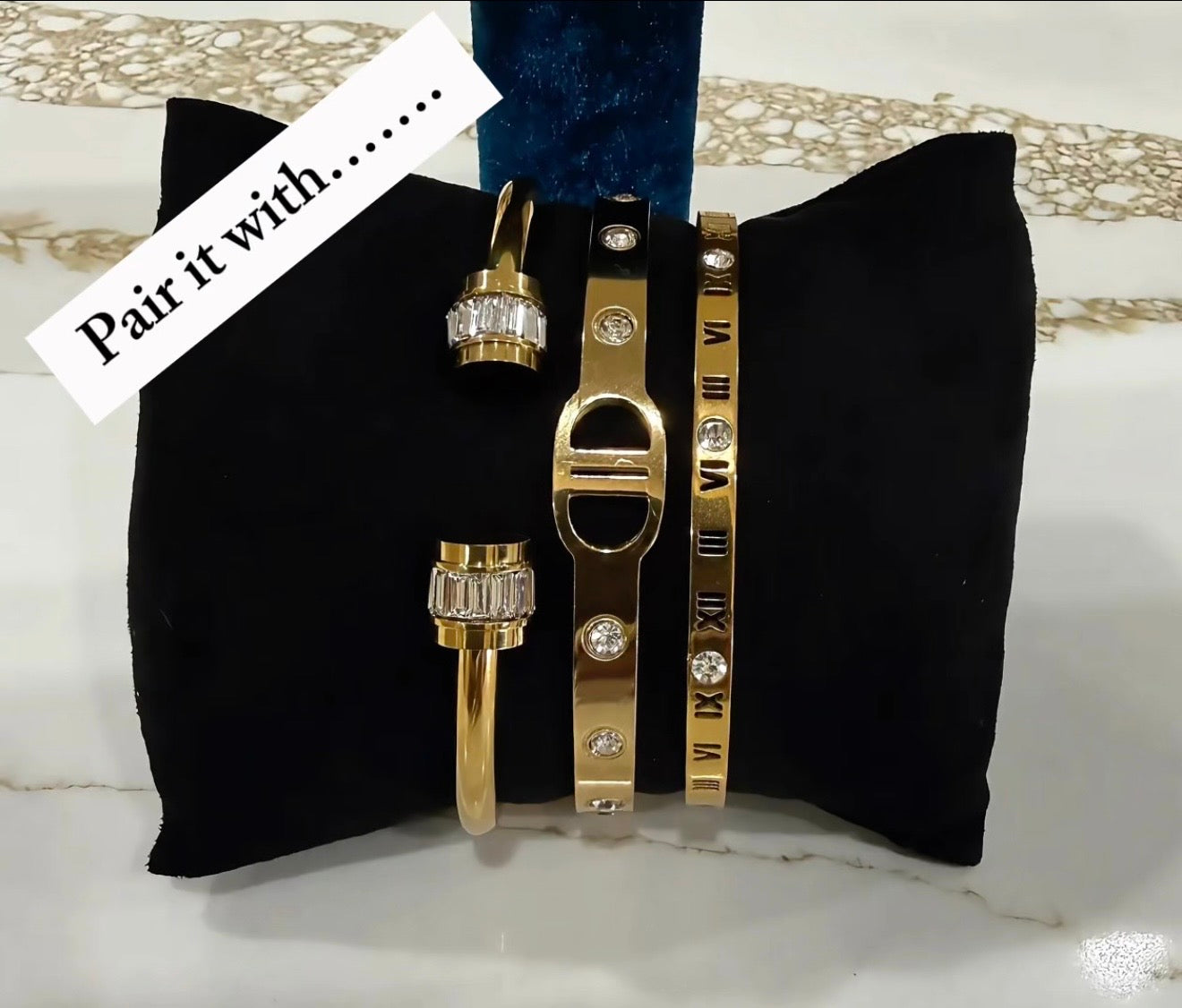 18K Gold Plated Bangle Bracelet