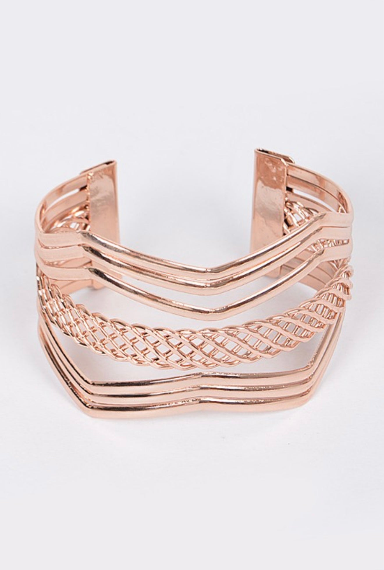 Rose Gold Open Cuff Bracelet