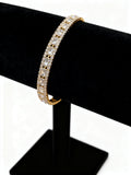 Rose Multi Stone Cuff Bracelet