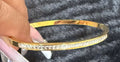 18K Gold Plated Diamond Bangle