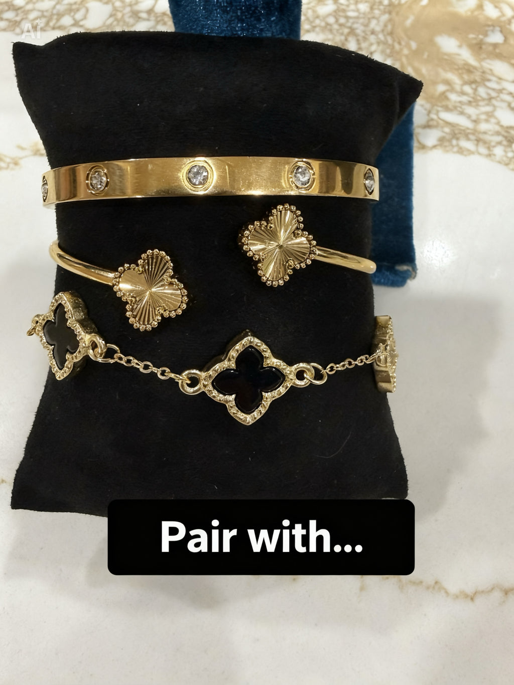 Double Sided Clover Bracelet