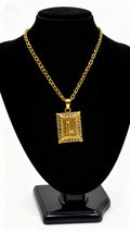 Initial Sq Necklace