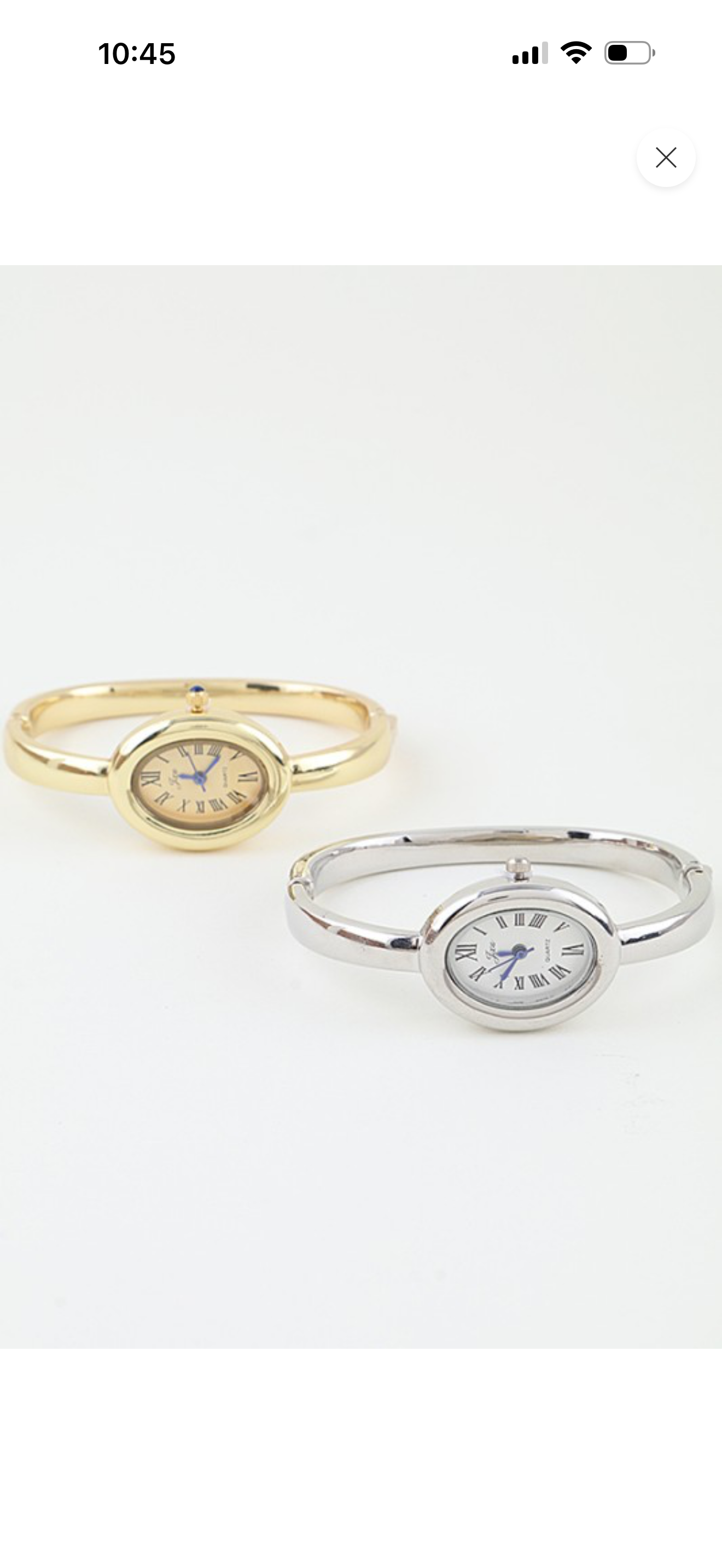 Oval Bangle Watch