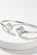 Clover open Cuff Lightweight Bracelet