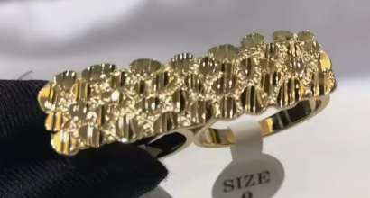 Double Finger Nugget Ring