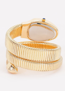 Oval Dial Coil Wrap Watch