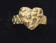 Heart Nugget Rollie Ring