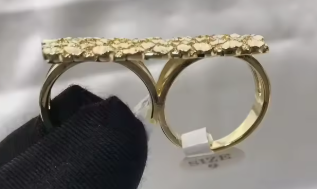 Double Finger Nugget Ring