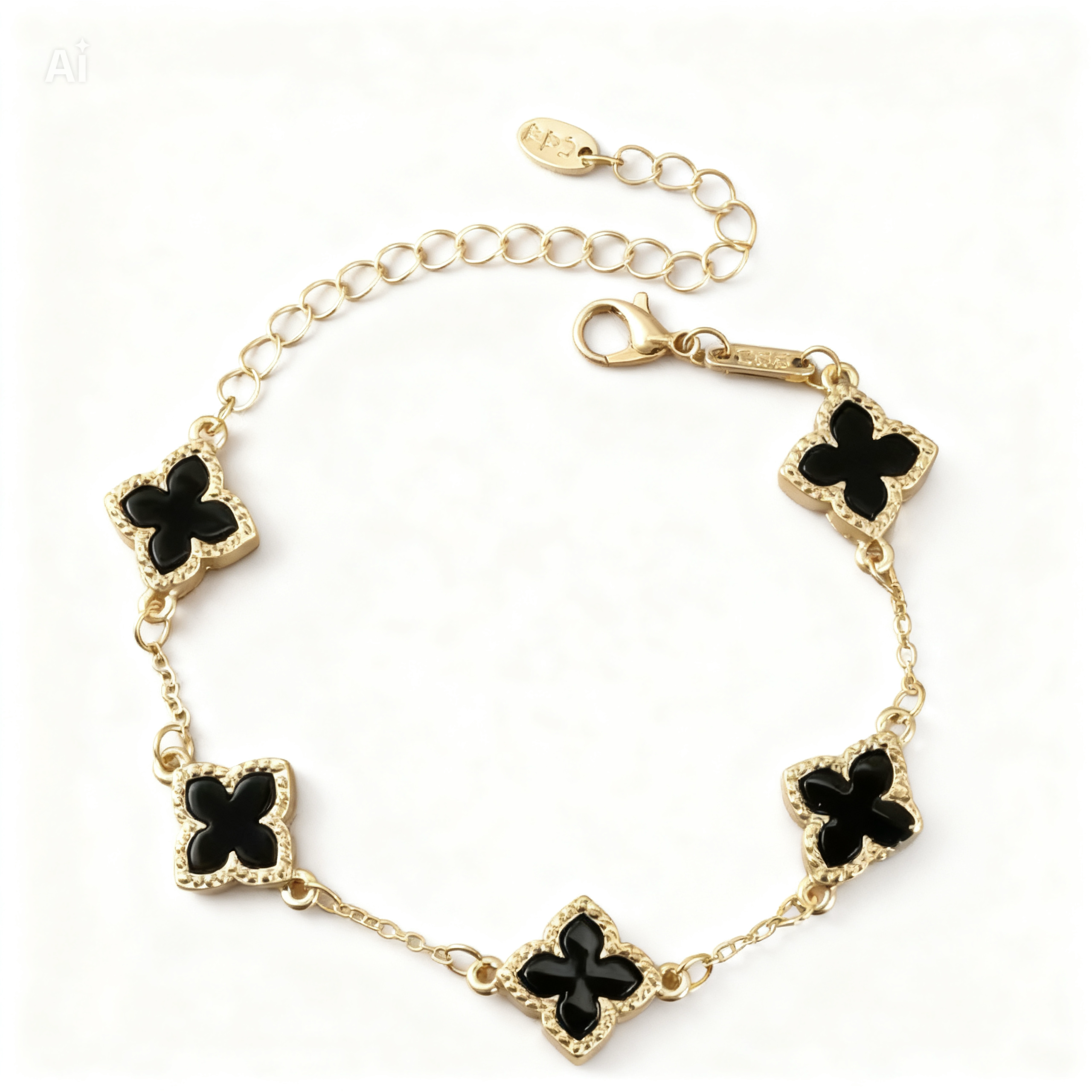 Double Sided Clover Bracelet